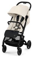 Прогулочная коляска Cybex Beezy Canvas White 2024 с дождевиком и бампером