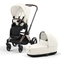 Коляска Cybex Priam IV 2 в 1 Off White рама Rose Gold