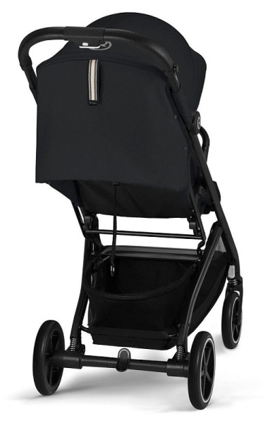 Прогулочная коляска Cybex Beezy Magic Black 2024 с дождевиком и бампером