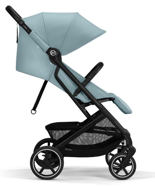 Прогулочная коляска Cybex Beezy Stormy Blue 2024 с дождевиком и бампером