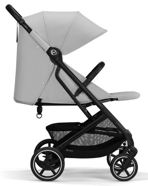 Прогулочная коляска Cybex Beezy Fog Grey 2024 с дождевиком и бампером