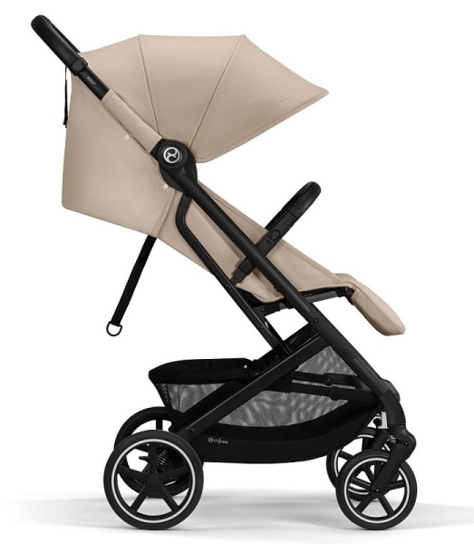 Прогулочная коляска Cybex Beezy Almond Beige 2024 с дождевиком и бампером