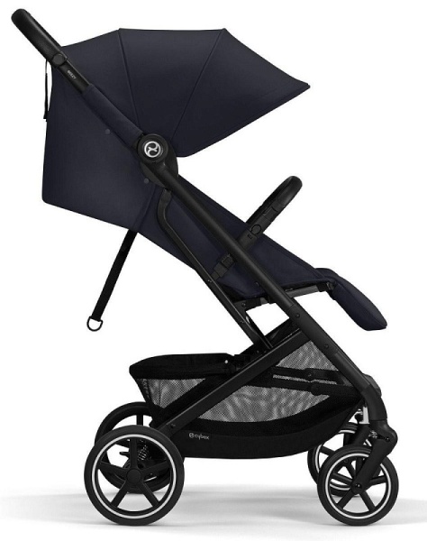 Прогулочная коляска Cybex Beezy Dark Blue 2024 с дождевиком и бампером