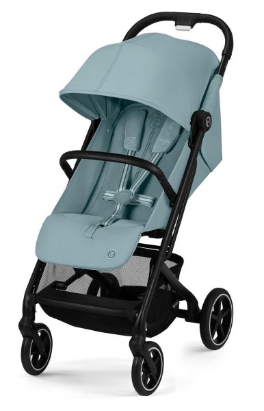 Прогулочная коляска Cybex Beezy Stormy Blue 2024 с дождевиком и бампером