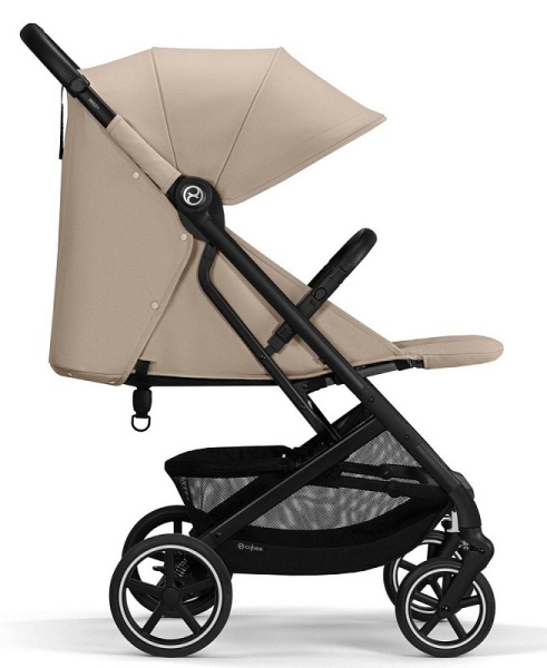 Прогулочная коляска Cybex Beezy Almond Beige 2024 с дождевиком и бампером